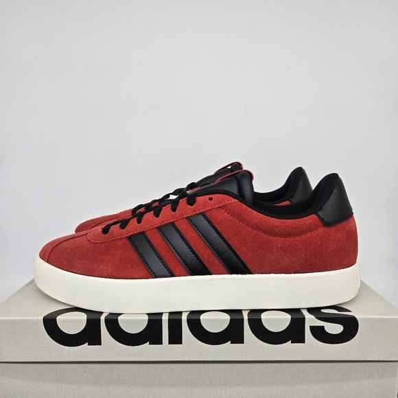 adidas Other - New adidas VL Court 3.0 Better Scarlet Black Men's Skateboarding Shoes Size 10.5